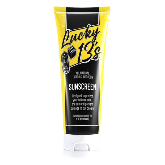 Tattoo Sunscreen Lotion Subscription - Lucky 13s Tattoo Aftercare